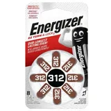 Energizer Energizer 312 Hörgerätebatterie 8er Blisterpackung Akku Energizer 312 Hörgerätebatterie 8er Blister (1.4 V V), Zink Luft Technologie blau
