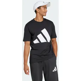 adidas Essentials Big Logo Kurzarm-T-Shirt Black / White 2XL