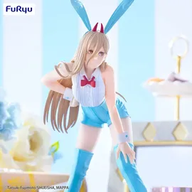 furyuu Chainsaw Man BiCute Bunnies PVC Statue Power Light Blue Color 30 cm - Schwarz/Grün