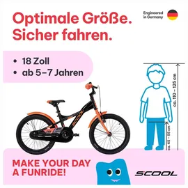 S'COOL XXlite 18 Zoll RH 26 cm black/orange