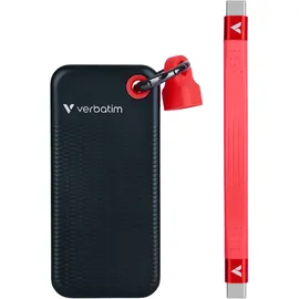 Verbatim Pocket SSD schwarz/rot, 1TB, USB-C 3.1 (32192)