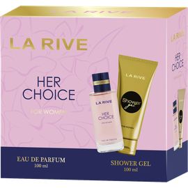 La Rive Her Choice Eau de Parfum 100 ml + Shower Gel 100 ml Geschenkset