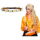 Hippie Haarband 70er Jahre Blumenkranz Flower Power Kopfschmuck Stirnband Kostüm