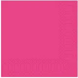 Duni Zelltuch Serviette 33x33 cm, 1/4F.fuchsia