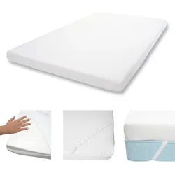 10cm Memoryfoam-Matratzentopper MCW-E63, Topper Matratzenauflage Matratzenschoner ~ 140x200cm Viscoschaum