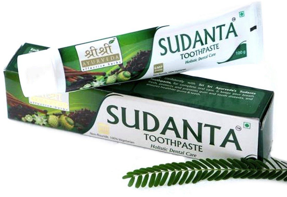 SRI SRI AYURVEDA Sudanta Toothpaste 100 Gm Healthy And Strong Your Teeth by Sri Sri Ayurveda