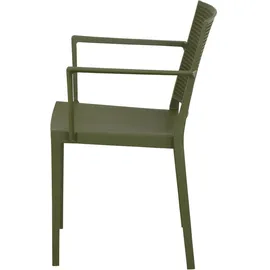 Siena Garden Stapelsessel-Set Square 2-teilig Olive