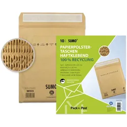 MAILmedia Polstertaschen für DIN B5+ braun