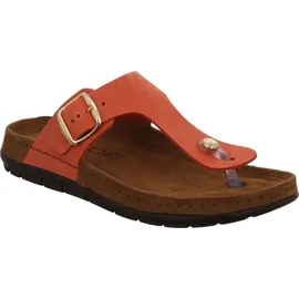 ROHDE Damen Zehentrenner Pantolette Leder Rodigo-D 5860, Größe:39 EU, Farbe:Rot