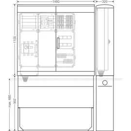 Hensel Ladeverteiler Mi EV 11kW 6111