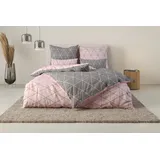 OTTO home Balsby Renforcé Rosa 155 x 220 cm + 40 x 80 cm