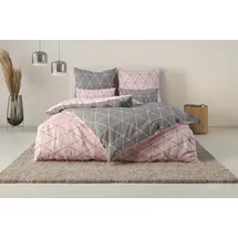 OTTO home Balsby Renforcé Rosa 155 x 220 cm + 40 x 80 cm