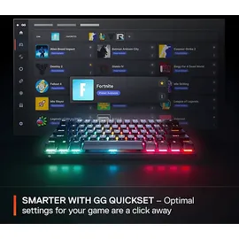 SteelSeries Apex Pro Mini Gen3, Gaming-Tastatur, Mechanisch, Sonstiges, Kabelgebunden, Schwarz