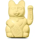 Donkey Products Lucky Cat Maneki Neko Large Winkekatze Glücksbringer, Kunststoff, Yellow 30 cm, 330546