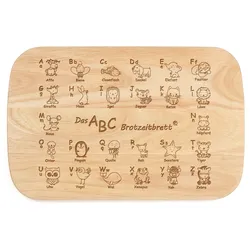 STADTBLICK Brotzeitbrett ABC - beige