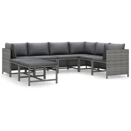 vidaXL Garten-Lounge-Set 8-tlg. grau 3059771