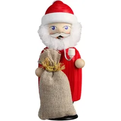 Seiffener Volkskunst Räucherfigur Weihnachtsmann Höhe 14 cm