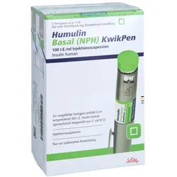 HUMULIN Basal NPH KwikPen 100 I.E./ml Inj.-Susp. 10 St