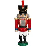 Seiffener Volkskunst eG Nussknacker Husar 28 cm rot