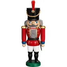 Seiffener Volkskunst eG Nussknacker Husar 28 cm rot