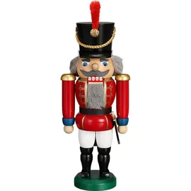 Seiffener Volkskunst eG Nussknacker Husar 28 cm rot