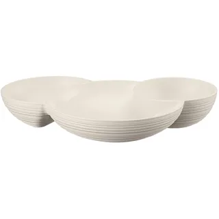 Guzzini Vorspeisenteller - Milchweiß, 29,5 x 21,4 x h5,2cm - 171200156, Weiß