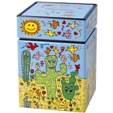 GOEBEL Teedose Desert Life - James Rizzi Pop Art