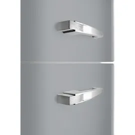 Smeg FAB32RSV6 Retro-Kühl-Gefrierkombination (331 l, 1968 mm hoch, Silver)