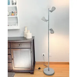 Beliani Stehlampe Beton hellgrau modern MISTAGO