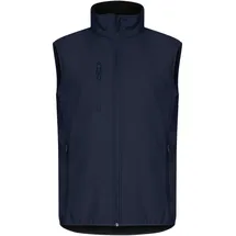 Clique Classic Softshellweste Blau XXL