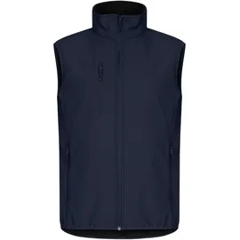 Clique Classic Softshellweste Blau XXL