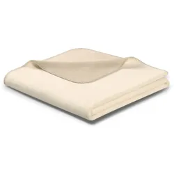 Biederlack Wohn- und Kuscheldecke 'Doubleface' 150 x 200 cm - Mehrere Farben (Farbe: Ecru - Feder)