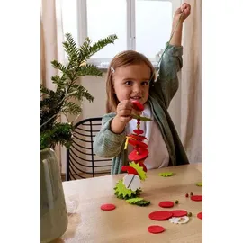 HABA Erstes Fädeln Filzgirlande Weihnachtsmann Bastelset