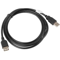 LANBERG CA-USBE-10CC-0018-BK USB 2.0 A-Stecker auf USB A-Buchse Extender,