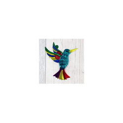 mitienda Wanddekoobjekt Wanddeko Kolibri türkis, 12cm