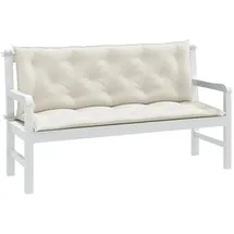 vidaXL Gartenbankauflage 150 x 50 x 7 cm melange creme 2 St.