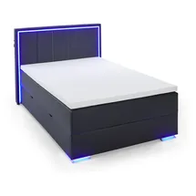 Meise Möbel Colorado II Boxspringbett inkl. Bettkasten mit Bonnellfederkernbox Kunstleder - Braun