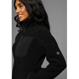 POLARINO Fleecejacke Teddy Fleece, Jacke, oversize Gr. 40/42, schwarz, , 61273240-40