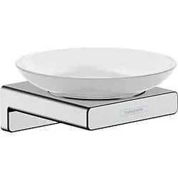 hansgrohe AddStoris Seifenhalter 41746000 Wandmontage, Glas, Metall, chrom