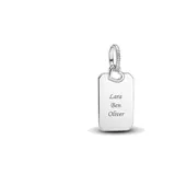 Pandora Gravierbarer runder Anhänger Silber 398611C00