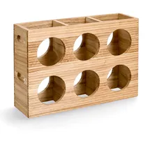 Zeller Weinregal Stripes 38 x 11 x 27 cm Braun