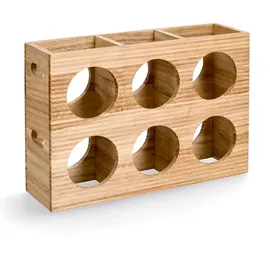 Zeller Weinregal Stripes 38 x 11 x 27 cm Braun