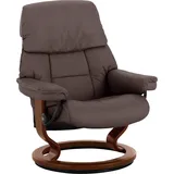 Stressless Stressless® Relaxsessel »Ruby«, mit Classic Base, Größe S, Gestell Eiche, Wenge, Braun & Schwarz braun