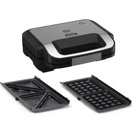 Tefal Jamie Oliver 2-in-1 Sandwich-Waffel-Kombigerät, Antihaftbeschichtete Platten, spülmaschinengeeignet, Betriebs- und Temperaturkontrollleucht...