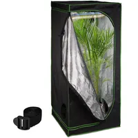 Relaxdays Growbox Indoor 180 x 80 x 80 cm Schwarz-Grün