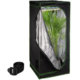 Relaxdays Growbox Indoor 180 x 80 x 80 cm Schwarz-Grün