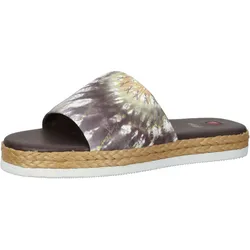 högl Damen Strand-Pantolette mit Batikprint Sommer-Schuhe 3-10 0738 2299 Braun/Bunt - 36