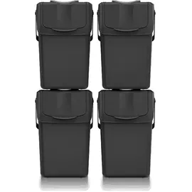 KEDEN Sortibox 4x25 l Schwarz
