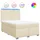 vidaXL Boxspringbett 140 x 200 cm Creme