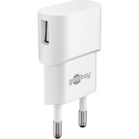 goobay 44948 Ladegerät (5 W), USB charger 1 A (5W) weiß